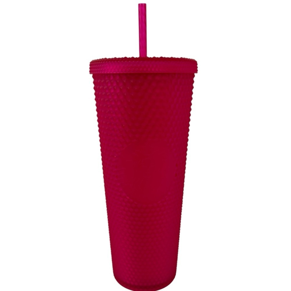 NWT Starbucks Ruby Jelly Bling Pink Studded 2023 Mothers Day 24oz Tumbler Venti
